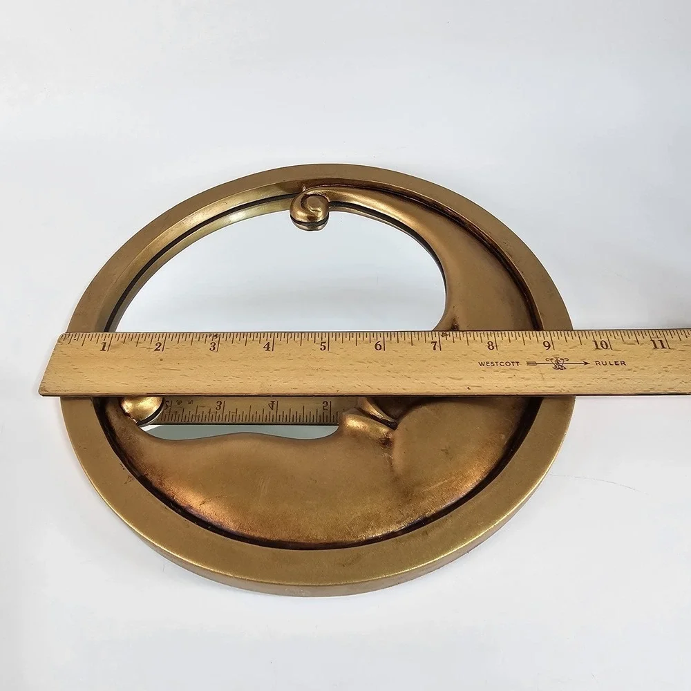 Vtg Celestial Moon Mirror 9.5